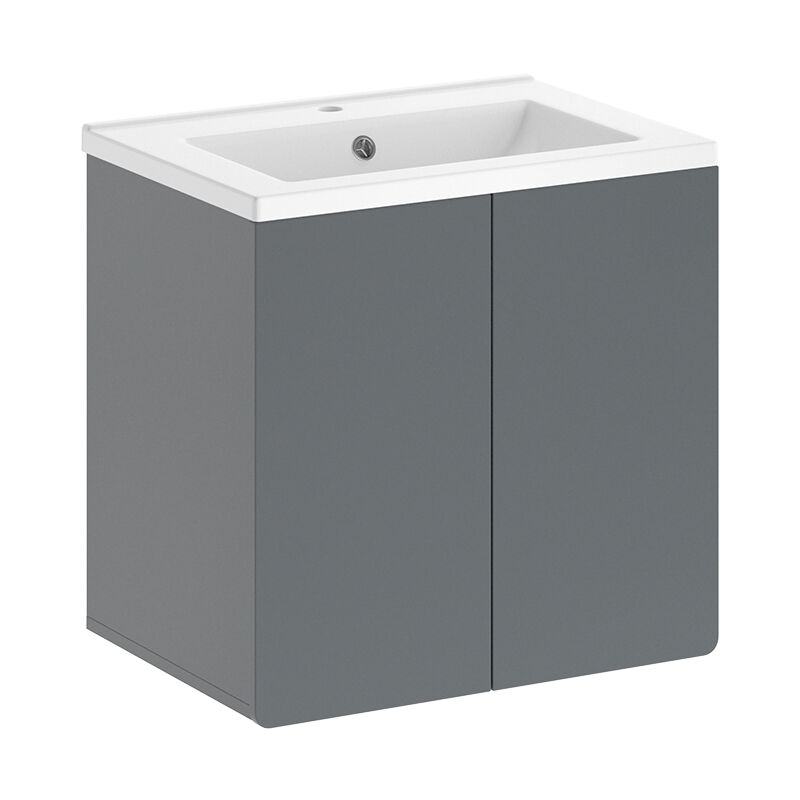 Meuble sous lavabo Izan, Gris, Vicco