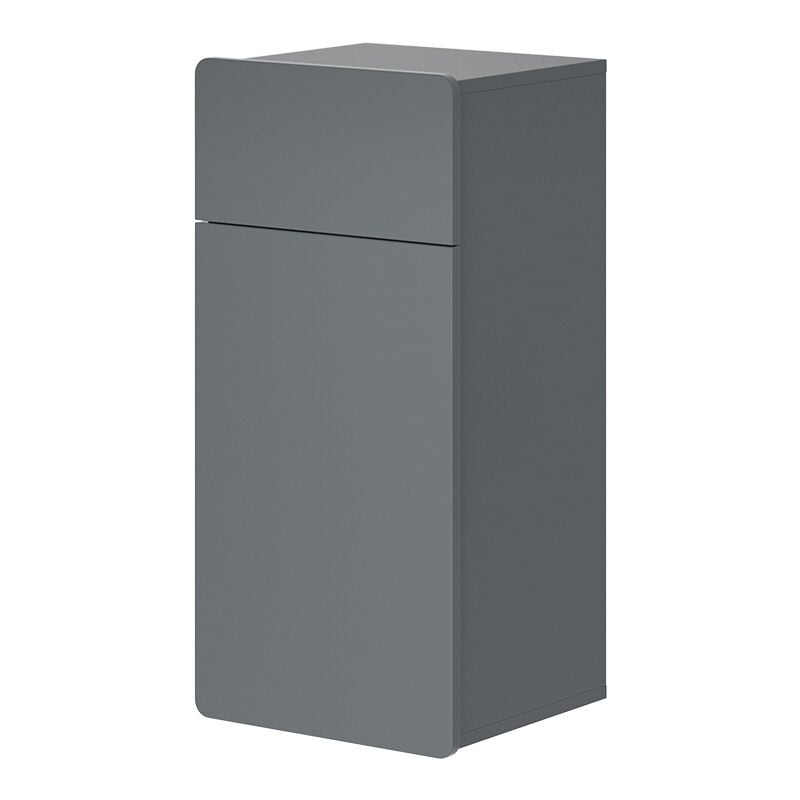 Vicco - Meuble de rangement de salle de bain Izan, Gris, 36.6 x 76.6 cm