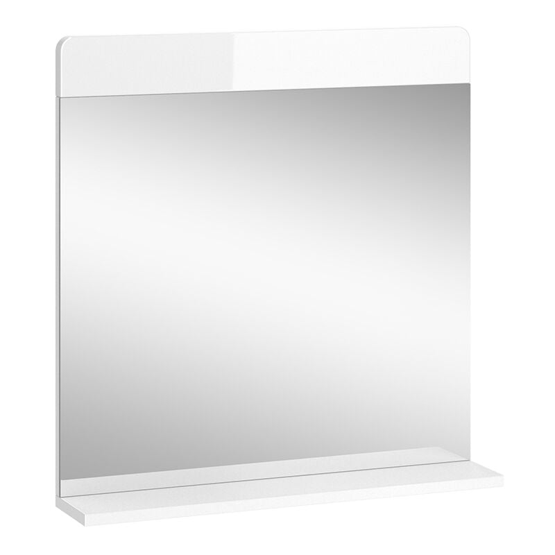 Vicco - Miroir mural Izan, Blanc Haute brillance, 60 x 62 cm