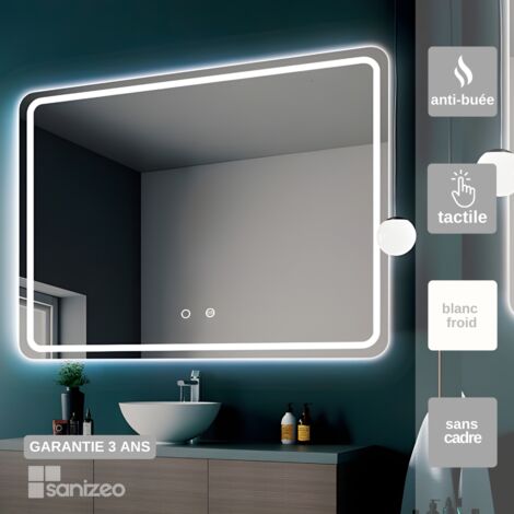 LM04 Éclairage LED Miroir de salle de bain avec détecteur de mouvement
