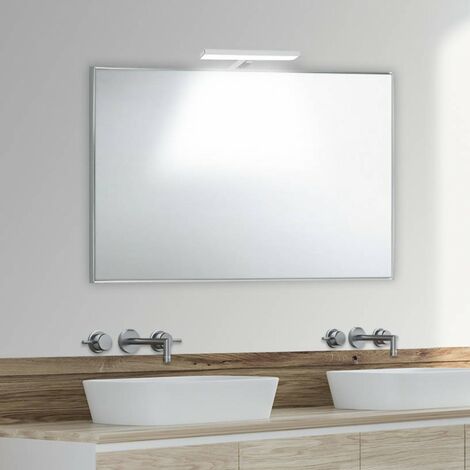 Plafond Suspendu Miroir Ronde avec métal encadrée Salle de Bains