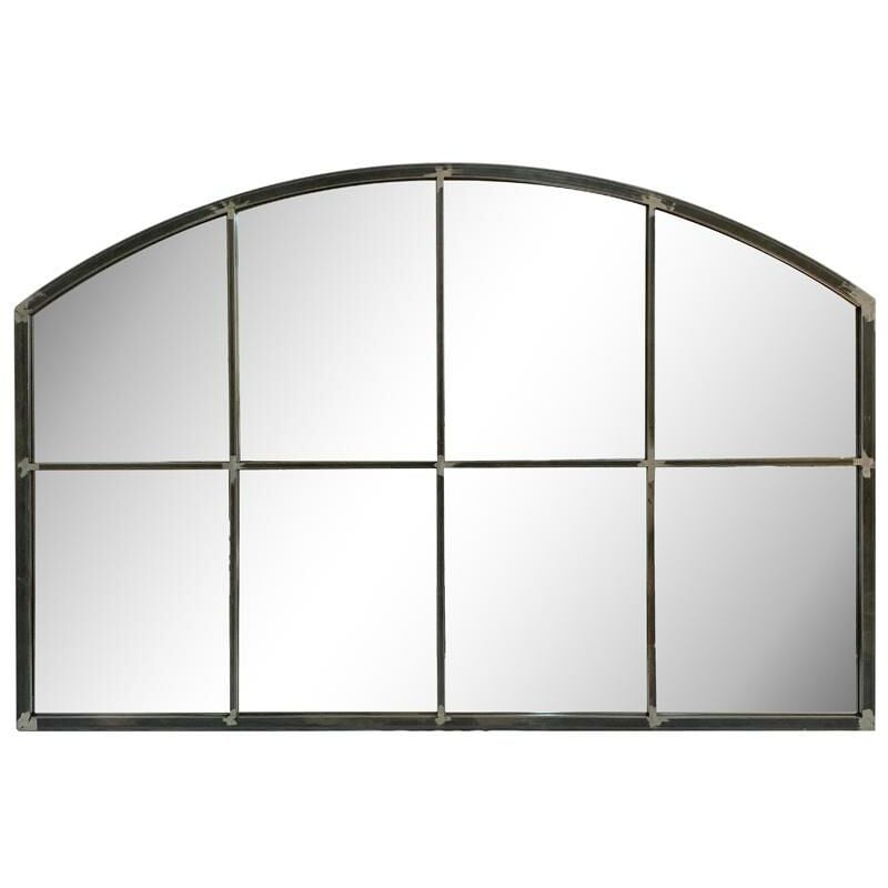 Miroir industriel arqué 120x80cm