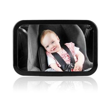 Black, Reverse Mirror JULYKAI Miroir de Voiture pour bébé Miroir de Voiture pour bébé Noir Portable pour bébé en Toute sécurité pour Voiture Infantile 
