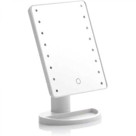 Miroir de table tactile à LED, illumine votre visage et perfectionne votre maquillage, avec fonction miroir LED, design tactile et élégant