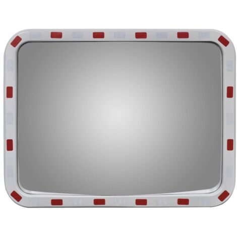 Miroir de traffic convexe Luxueux, Miroir De Sécurité, rectangulaire 60x80cm et réflecteurs OIB4983E
