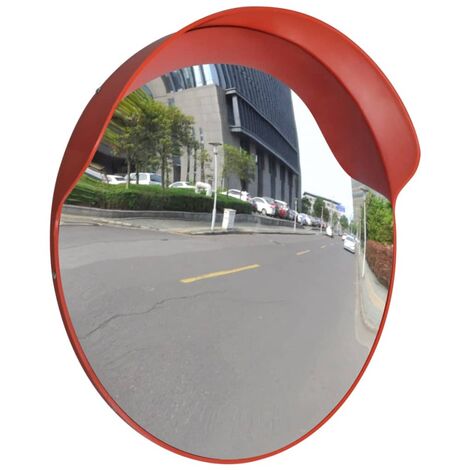 Miroir de traffic convexe Moderne - Miroir surveillance - Plastique Orange 60 cm Chic-134375 - 0