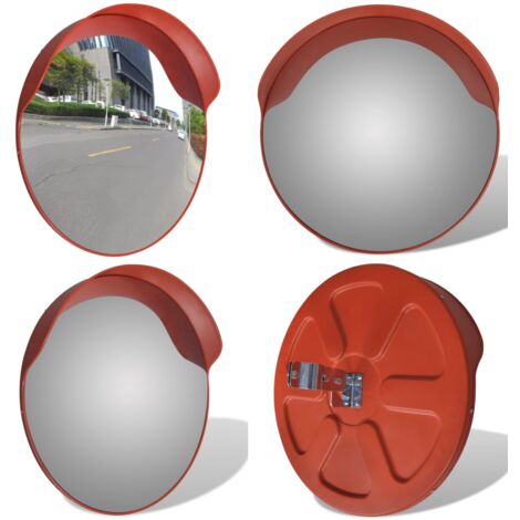 Miroir de trafic convexe Plastique Orange 60 cm - miroir de trafic -  miroirs de trafic - Home & Living