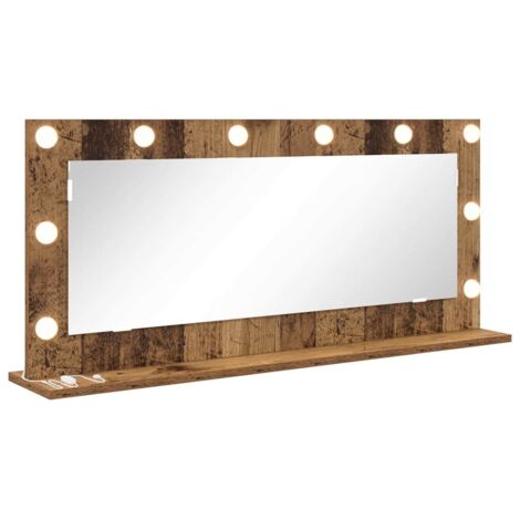 Miroir de vanité avec miroir Bois Ancien 100 x 45 x 18 cm CFW935061