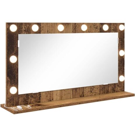 Miroir de vanité avec miroir Bois Ancien 80 x 45 x 18 cm CFW554814