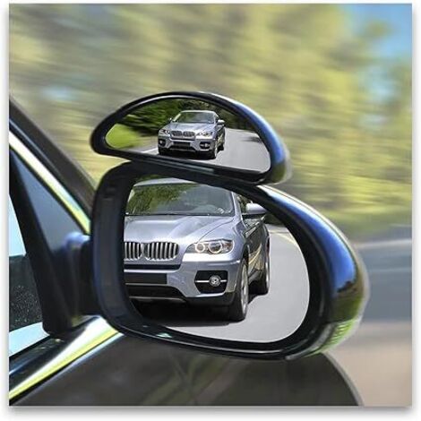 Miroir de véhicule Rectangulaire Blind spot mirror fixed model Ajustement universel : Montage sur appui-tête, Support de visière de voiture, Montage pare-brise