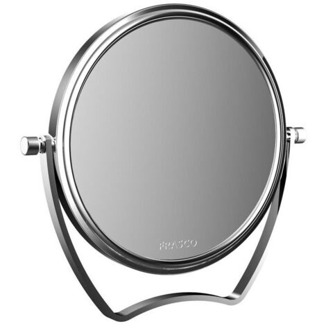 Miroir de voyage PURE rond. d: 139mm. 5-fois chromé
