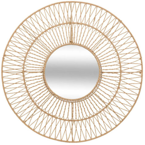 Miroir Déco Corde "Millie" 75cm Naturel