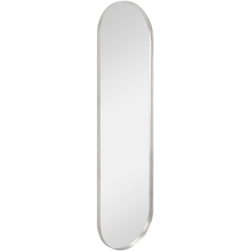Boite A Design - Miroir déco design, Miroir mural design Britta 150x40 cm Gris en Metal