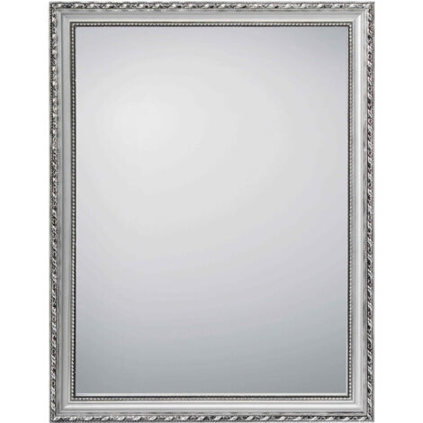 Miroir déco design, Miroir vintage rectangulaire Loreley Gris en Wood, BOITE A DESIGN