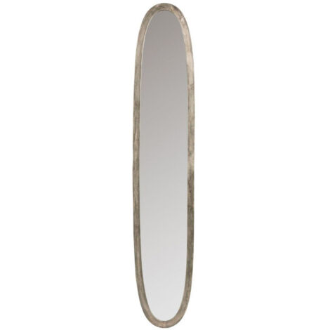 Miroir Déco Ovale "Antique" 179cm Gris