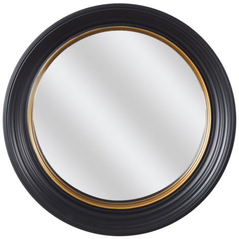 Miroir Déco Rond "Oko" 40cm Noir