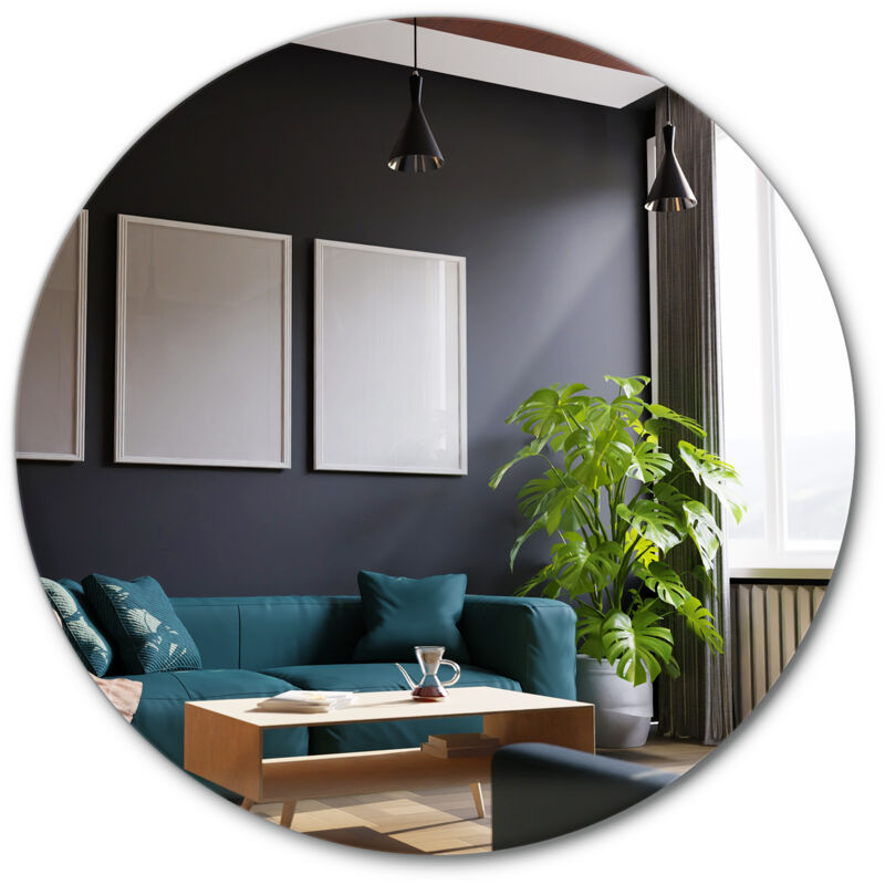 Tulup - Miroir Décoratif Circulaire de Luxe Ø40