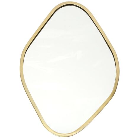 Miroir Décoratif Contour Doré Losange