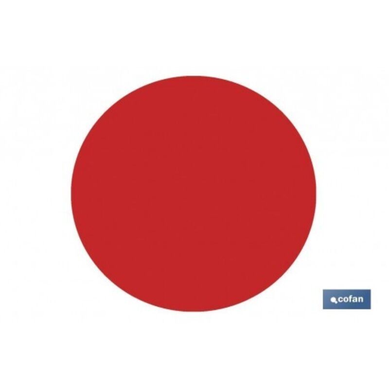 Circulo adhesivo rojo 150 mm para cristal Circulo adhesivo rojo 150 mm para cristal