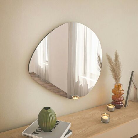 Miroir d'entrée organique 60 cm - lignes naturelles CODY
