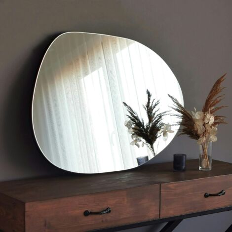 Miroir d'entrée organique 75 cm - style scandinave CODY