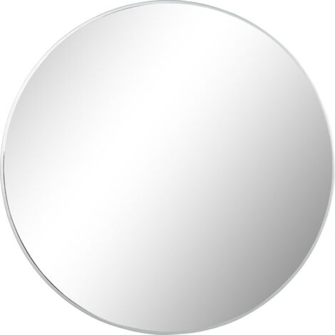 Miroir design argenté pour intérieur chic et élégant - Argent métallique brillant