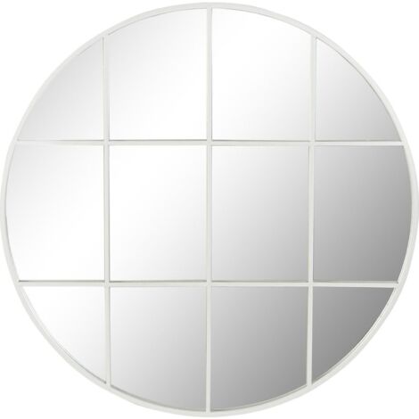 Miroir design blanc élégance intérieure chic - Blanc satiné
