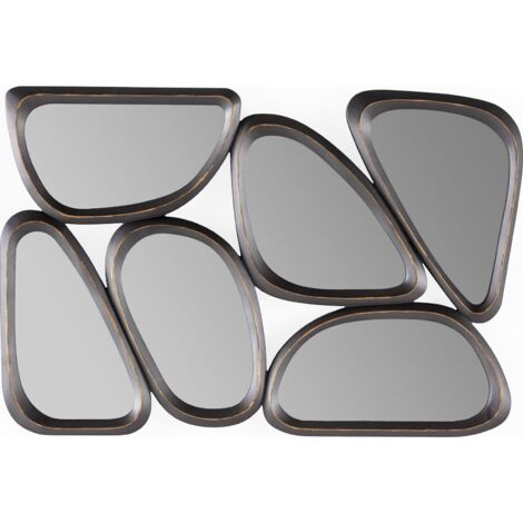 Miroir design gris élégance intemporelle - Gris anthracite moderne et chic