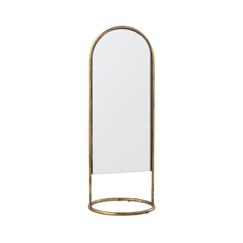 Paris Prix - Miroir Design sur Pied 'Daisy' 45cm Or