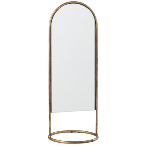 Miroir Design sur Pied "Daisy" 45cm Or