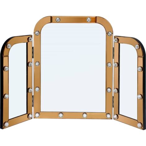 Miroir d'exception Jaira élégant et pratique - Cuivre brillant