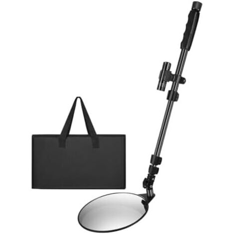 Miroir d'inspection de véhicule avec lumière et poignée télescopique, miroir à la main pour accessoires sous-véhicule -