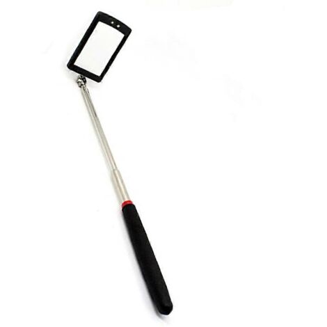 Miroir d'inspection extensible et rétractable avec éclairage intégré pour mécanicien et bricoleur