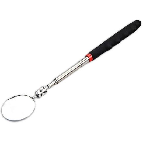 Miroir d'inspection LED pour voiture, rotatif à 360 degrés, télescopique, pour l'inspection du moteur et du châssis, avec éclairage LED - 50 mm