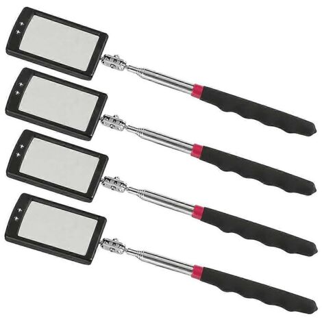 Miroir d'inspection télescopique avec éclairage - Pratique pour la réparation automobile