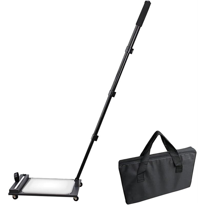 Miroir D'inspection Télescopique, Miroir d'inspection sous le véhicule, miroir convexe carré grand angle en acrylique librement rétractable, lumière