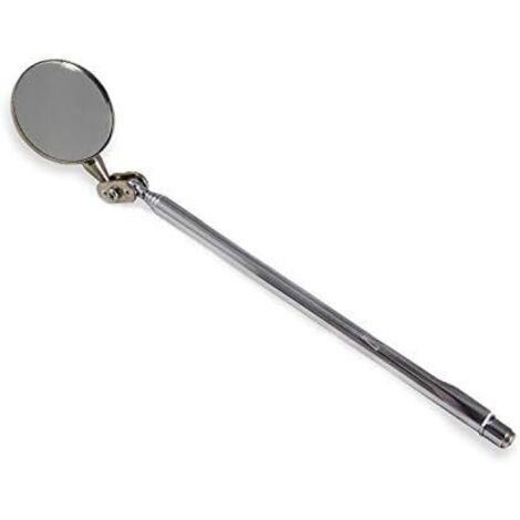 Miroir d'Inspection Télescopique Réglable - Bras Pivotant 360°/Clip Ceinturon/Poignée Rétractable Outil Compact Contrôle Soudure & Espaces Étroits