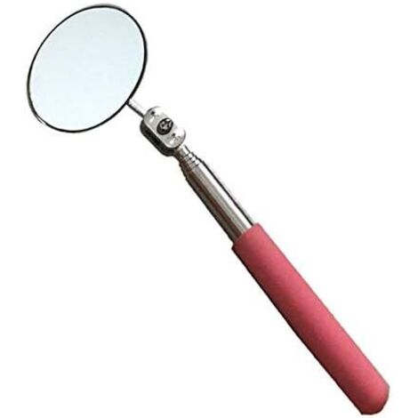 Miroir d'inspection télescopique universel pliable pour réparation de voiture, châssis soudage avec poignée en poudre, compact, pratique, durable, facile à utiliser -