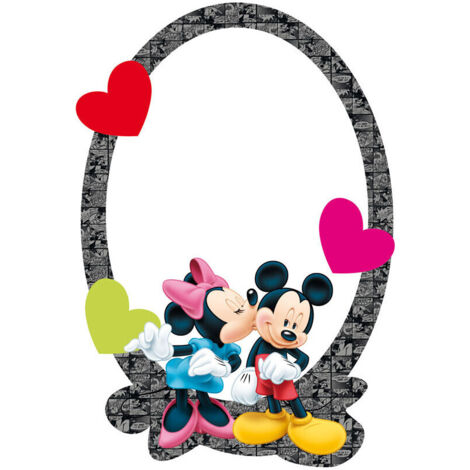 Miroir Disney Mickey et Minnie - Multicolor