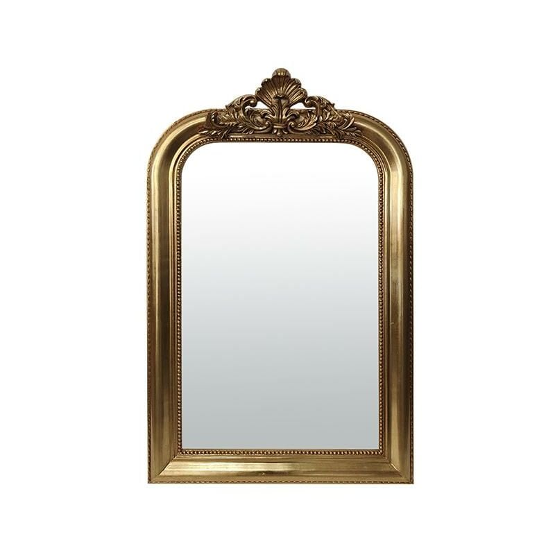 Miroir doré avec fronton 66x110cm