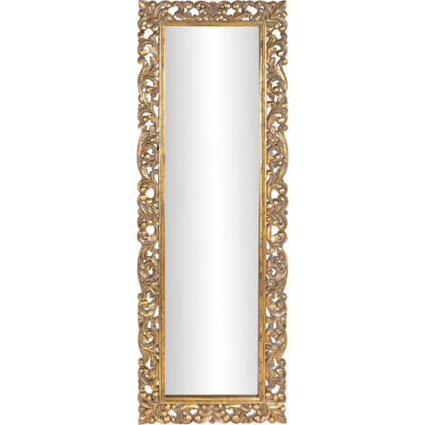Miroir doré élégance verre de mango pour déco chic - Dorure raffinée et éclatante