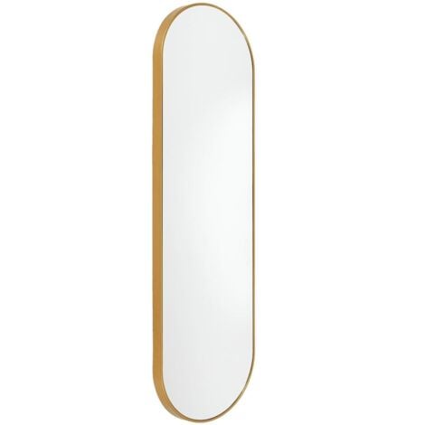 ALTOBUY Miroir Doré Ovale 30x100 cm
