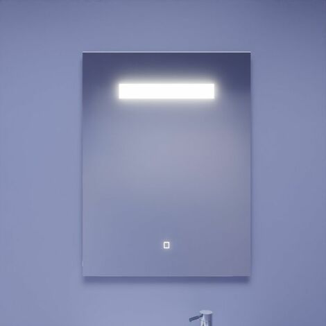 Miroir ELEGANCE 60x80 cm - éclairage intégré à LED et interrupteur sensitif