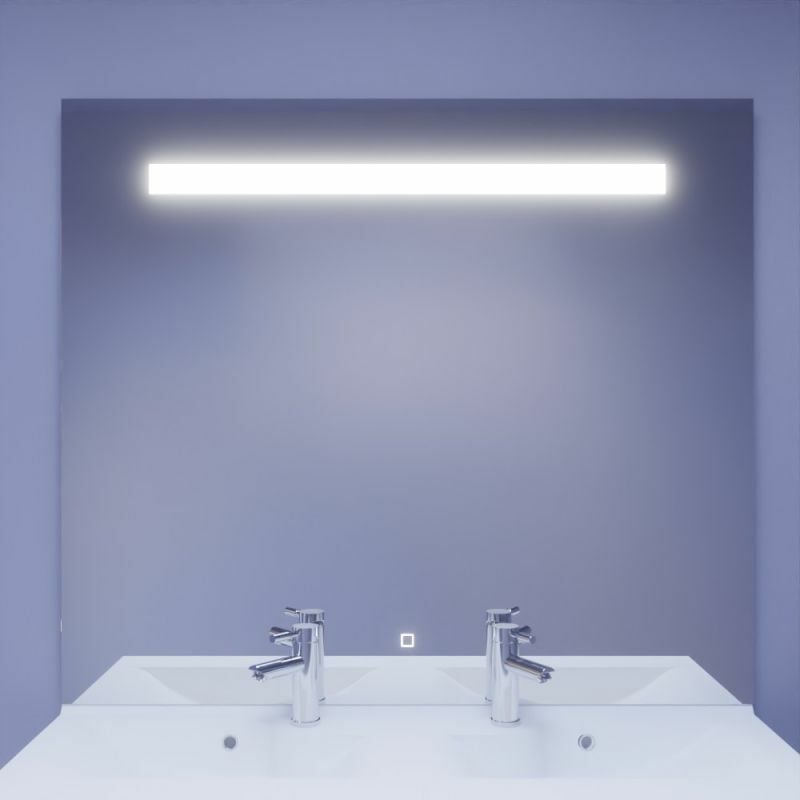 Elegance - Miroir lumineux 124x105 cm - avec interrupteur sensitif