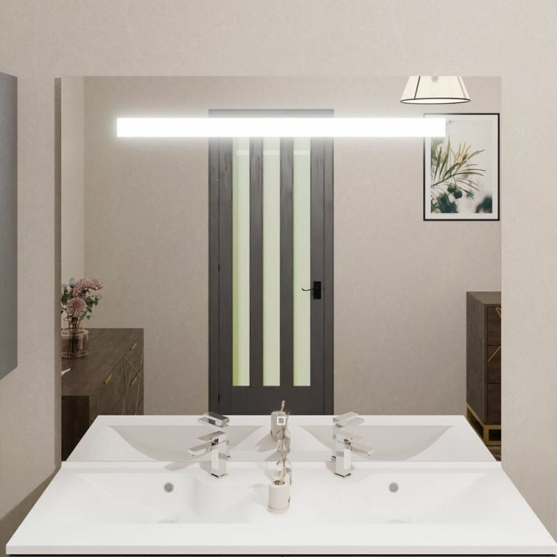 Elegance - Miroir lumineux 120x105 cm - avec interrupteur sensitif