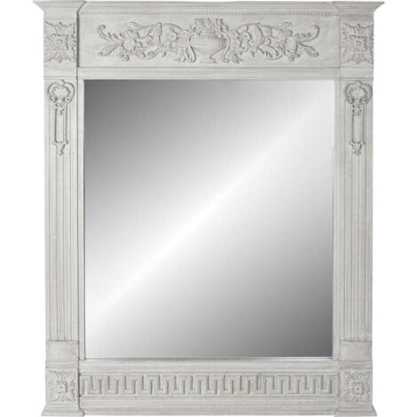 Miroir élégance bois gris Mango pour intérieur chic - Gris nuancé élégant et contemporain