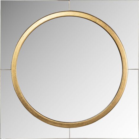 Miroir Élégance Briana Doré - Or satiné élégant et moderne