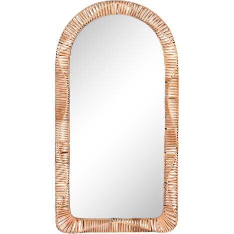 Miroir élégance naturelle en rotin pour intérieur chic - Naturel chic