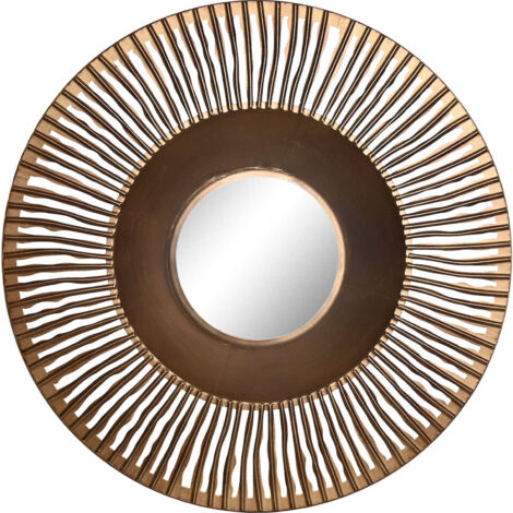 Miroir élégant métal couleur cuivre pour intérieur chic - Couleur cuivre chatoyant