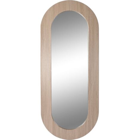 Miroir élégant vertical en bois pour déco chic -